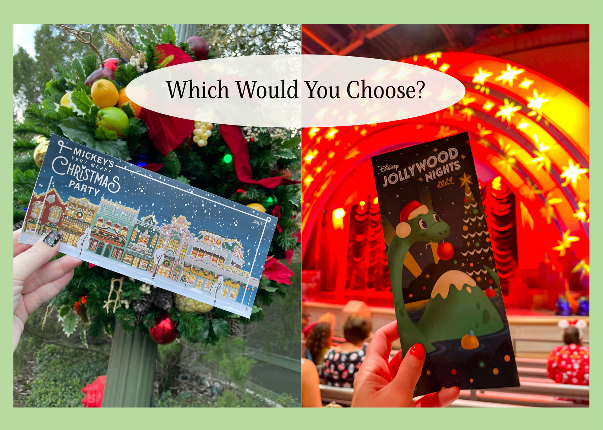 Mickey’s Very Merry Christmas Party and Jollywood Nights – Which Would You Choose?
